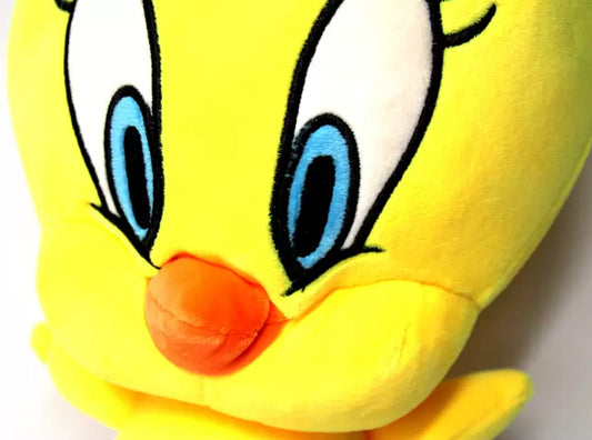 Cute Tweety Bird Plush Toy – Soft & Fluffy Stuffed Sitting Doll for Kids & Home Decor (50 cm)