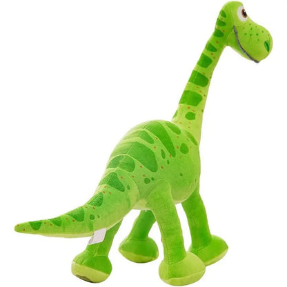 Green Collar Dinosaur Stuffed Toy – Soft Plush Dinosaur Doll for Kids, Toddlers & Babies – Cute Cartoon Dino with Green Neck Scarf – Perfect for Snuggling, Gifting & Nursery Decor - 30 CM