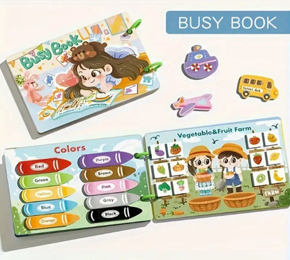 Montessori Quiet Busy Book for Toddlers