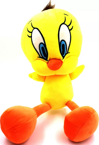 Cute Tweety Bird Plush Toy – Soft & Fluffy Stuffed Sitting Doll for Kids & Home Decor (50 cm)